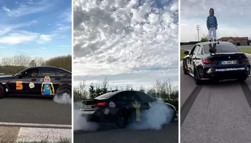 Zayn 5’inci yaş gününü pistte böyle kutladı