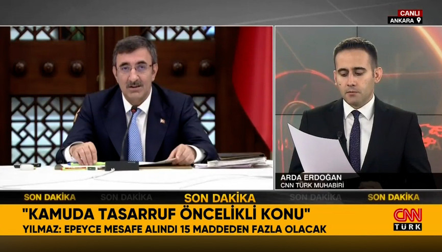 Cumhurbaşkanı Yardımcısı Yılmazdan tasarruf açıklaması