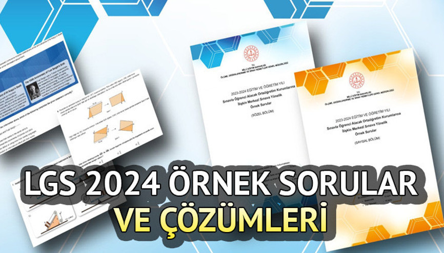 LGS 2024 ÖRNEK SORULAR (YENİ) || Sözel ve sayısal LGS örnek soruları ve çözüm videoları görüntüleme ekranında