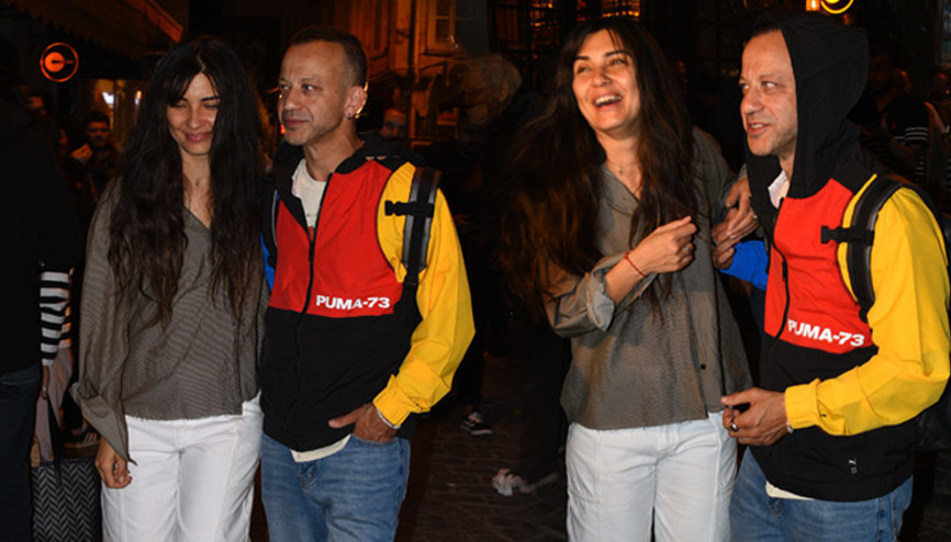 Tuba Büyüküstün ve Rıza Kocaoğlunun gece gezmesi Heyecanlı bir şey yok