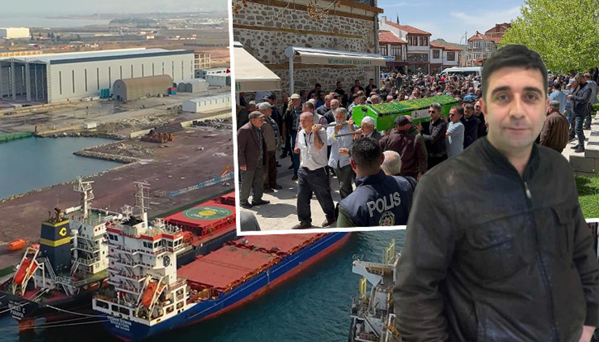 Yalovada tersanedeki feci kazada hayatını kaybeden başmühendise acı veda
