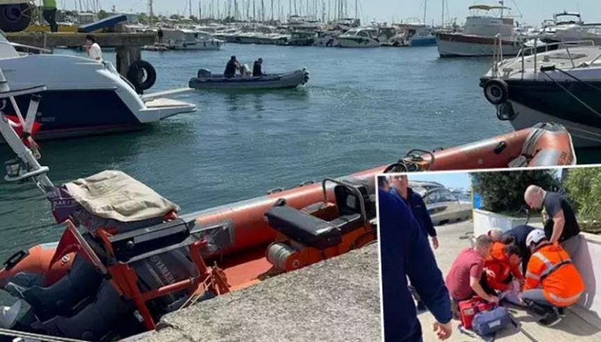 İstanbulda deniz taksi ile kano çarpıştı: 2 yaralı