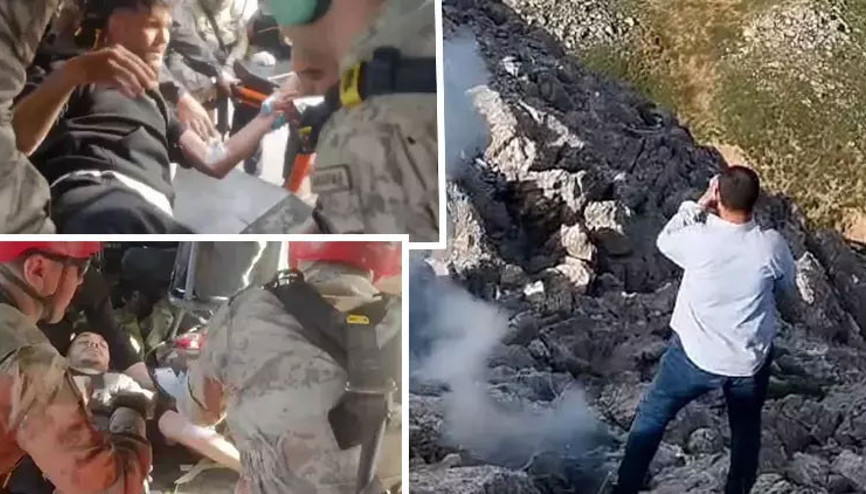 Kırsalda yılan ısırınca askeri helikopterle alındı; fark edilmek için ateş yakmışlar