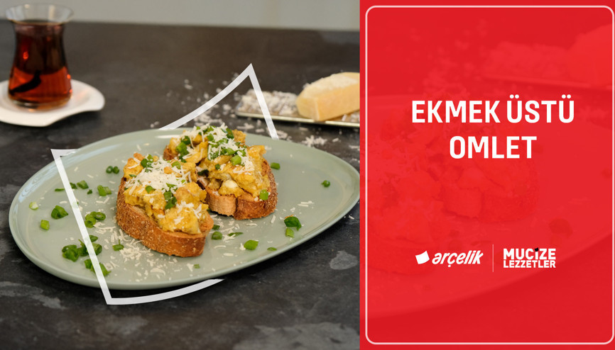 Kahvaltılık ekmek üstü omlet tarifi | Mucize Lezzetler