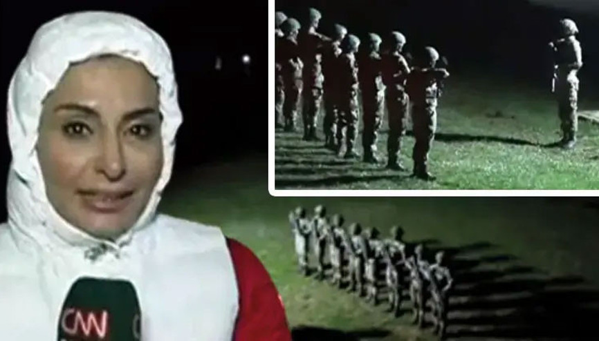 CNN Türk komando okulunda Hande Fırat gerçek mermilerin kullanıldığı tatbikattan bildirdi