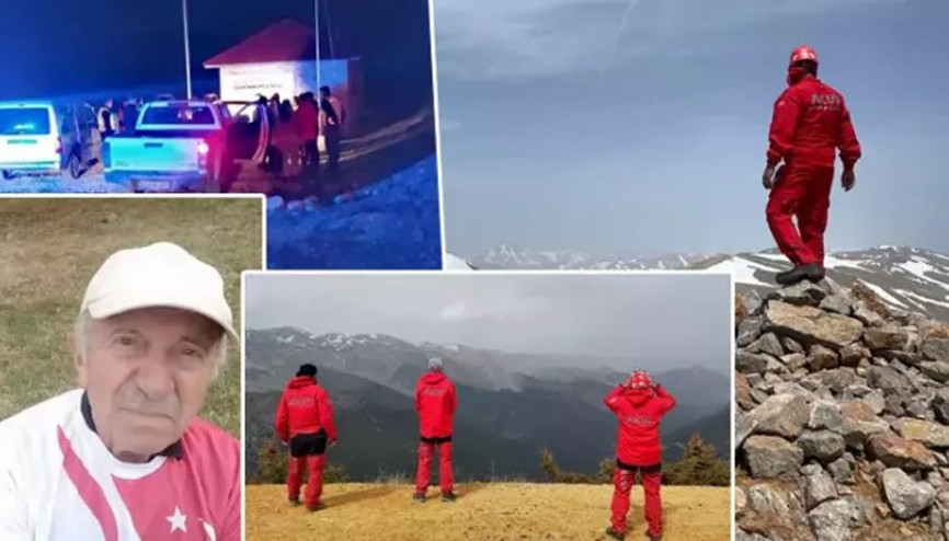 Mersin Yıldız Dağında kaybolan emekli öğretim üyesi Mustafa Taşpınarı arama çalışmalarına ara verildi