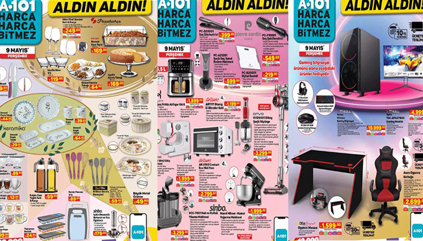 A101 9 MAYIS 2024 AKTÜEL - İNDİRİMLİ ÜRÜNLER  KATALOĞU (SATIŞTA) || A101de bu hafta neler var Anneler Günü Hediyeleri, Hamur Makinesi, Ev Aletleri  A101 online ve marketlerde...
