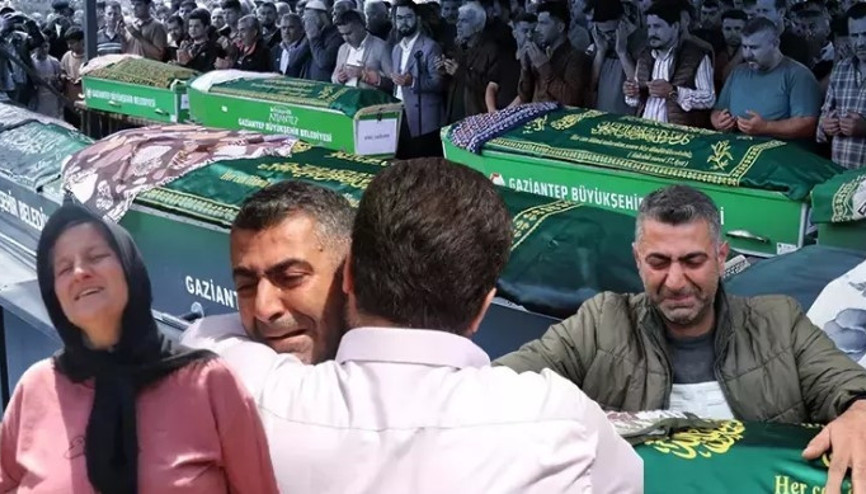 Gaziantepte beton mikseri ile minibüsün çarpışması sonucu hayatını kaybeden 9 kişi için cenaze töreni düzenlendi Gaziantepte beton mikseri ile minibüsün çarpışması sonucu hayatını kaybeden 9 kişi için cenaze töreni düzenlendi