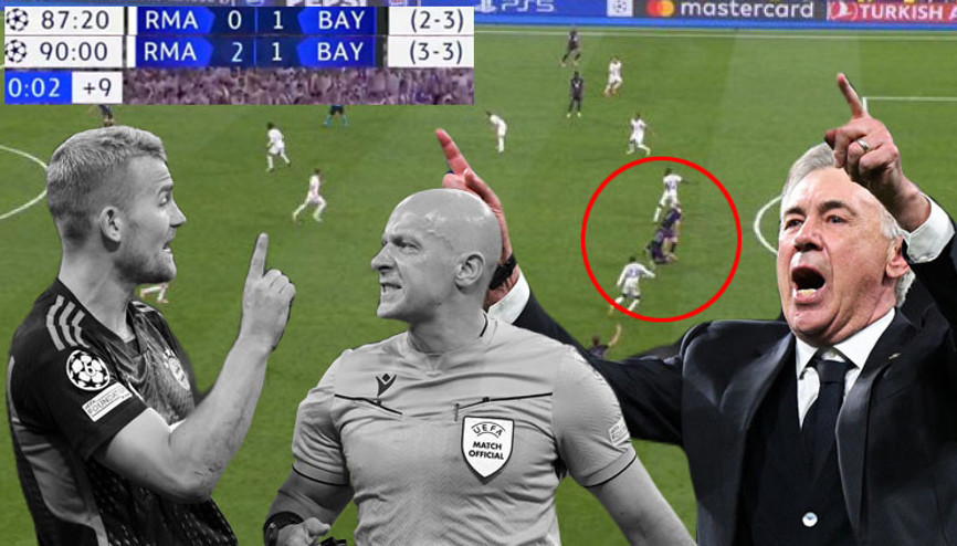 Real Madrid yine ölümden döndü: İki dakikada Devler Ligi final bileti 90+13te tartışılan ofsayt kararı, Bayern Münih isyanda... Real Madrid yine ölümden döndü: İki dakikada Devler Ligi final bileti 90+13te tartışılan ofsayt kararı, Bayern Münih isyanda...