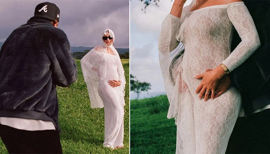 Ünlü çiftten güzel haber geldi… Bebek göründü