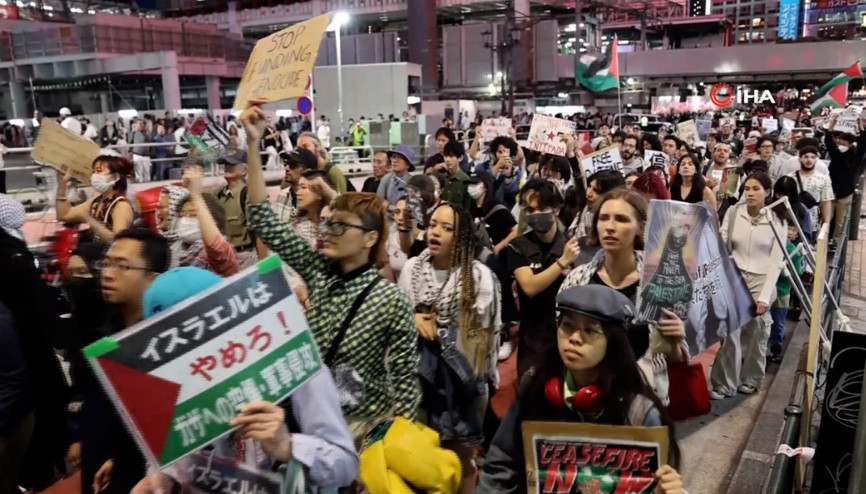 Japonya’da Filistin’e destek için  İntifada Yürüyüşü