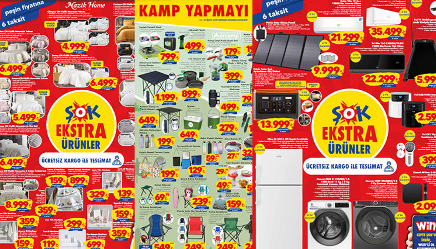 ŞOK 15-21 MAYIS 2024 AKTÜEL ÜRÜNLER KATALOĞU || ŞOKta bu hafta neler var, hangi ürünler indirimli Kamp ve piknik malzemeleri satışta
