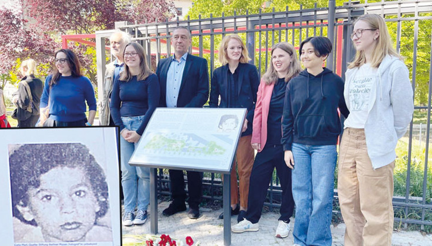 Berlin Duvarı’nın küçük kurbanı Çetin’in ismi parka verildi Berlin Duvarı’nın küçük kurbanı Çetin’in ismi parka verildi