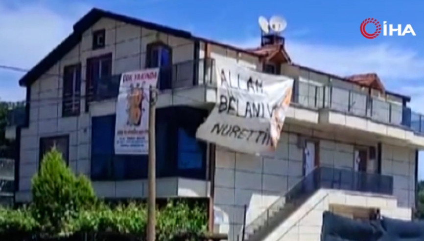 Kocaelide pankart gizemi: Herkes Nurettini merak etti