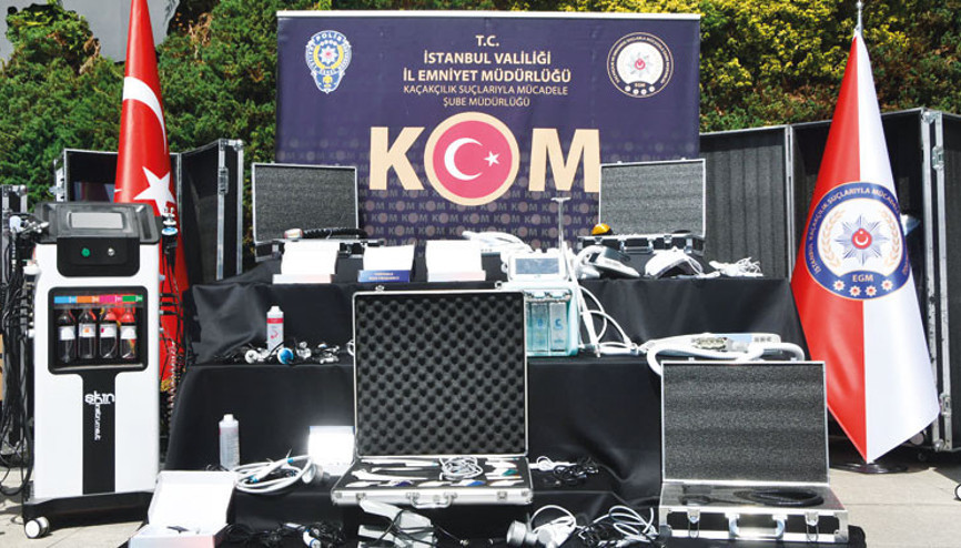 Kaçak güzellik merkezi cihazları ele geçirildi