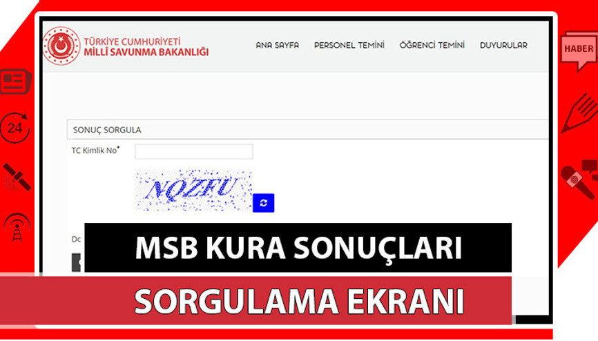 MSB KURA SONUÇLARI SORGULAMA EKRANI AÇILDI|| 2024 MSB 1829 işçi alımı kura kazananların isim listesi açıklandı mı, nasıl öğrenilir Sonuç sorgulama ekranı: (personeltemin.msb.gov.tr) TIKLA ÖĞREN