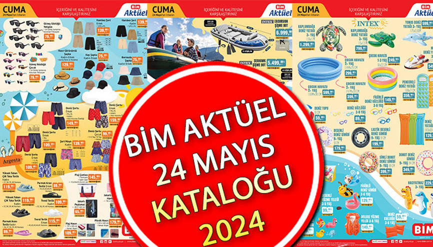 SATIŞTA BİM 24 MAYIS 2024 KATALOĞU İNDİRİMLİ ÜRÜNLER FİYAT LİSTESİ | 📌🛒Bimde bu hafta cuma neler var BİM Şişme Bot, Şezlong, Deniz Şemsiyesi getiriyor