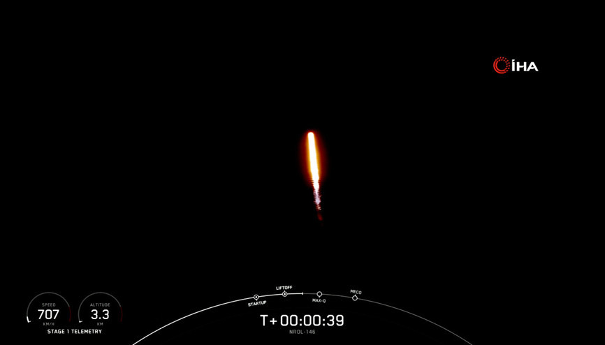 SpaceX, ABDnin casus uydularını yörüngeye gönderdi
