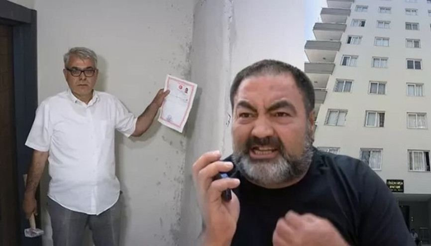 Aldığı dairenin kapısına duvar örüp saldırıda bulundular