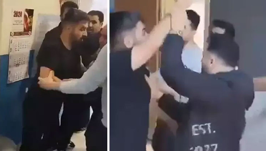 Sınıfa giren veli, öğretmenin üzerine yürüdü; arbede yaşandı