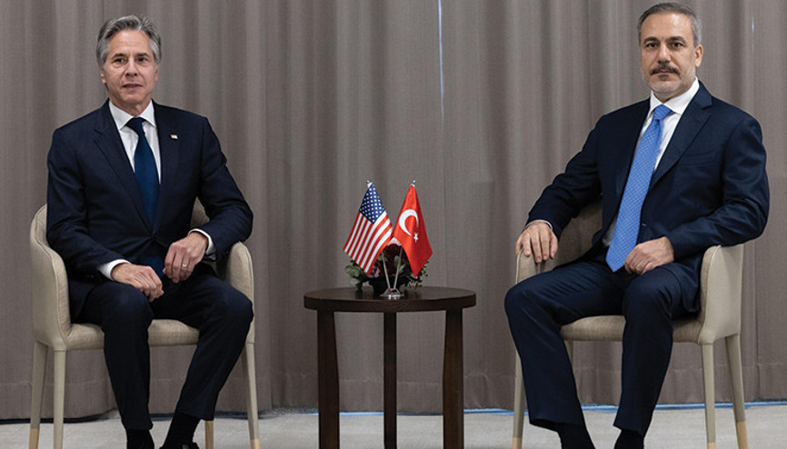 Son dakika... Bakan Fidan, Blinken ile bir araya geldi