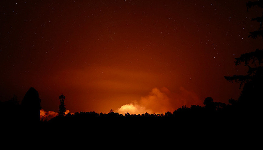 Hawaiideki Kilauea Yanardağı patladı
