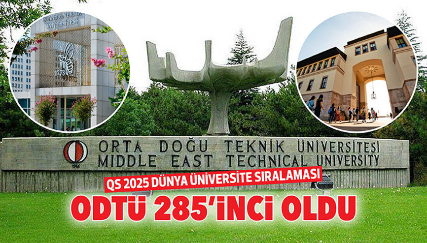 QS 2025 Dünya Üniversite Sıralaması... ODTÜ 285’inci oldu