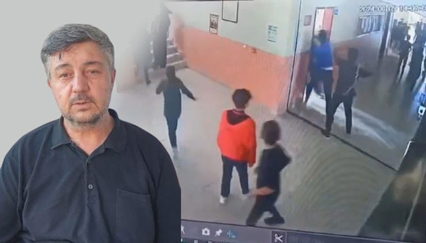 Veliden okul müdürüne zincirli saldırı: O anlar kamerada