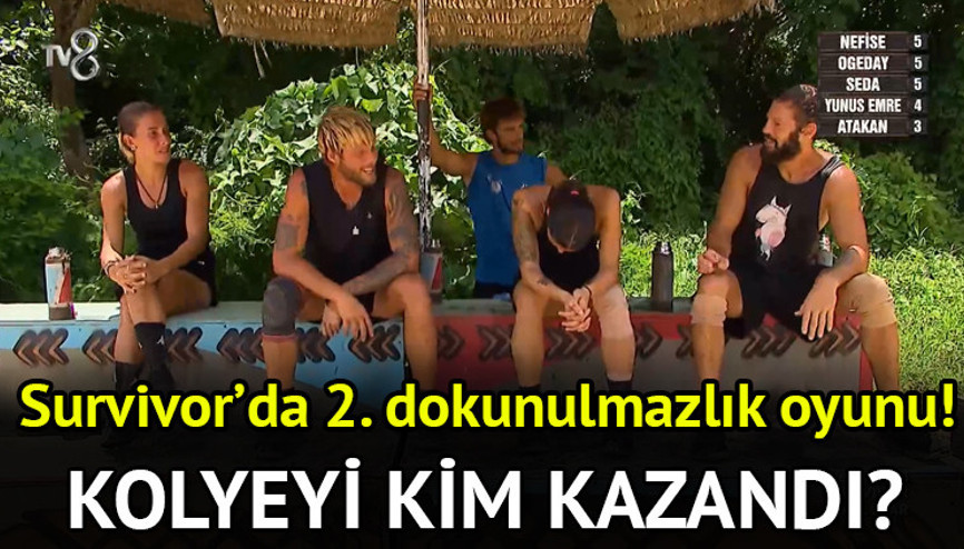 SURVIVOR DOKUNULMAZLIK OYUNU KİM KAZANDI 8 HAZİRAN: Dün akşam (8 Haziran) Survivorda dokunulmazlık kolyesini kim aldı 2. dokunulmazlığı alan isim belli oldu İstanbula gidecek...