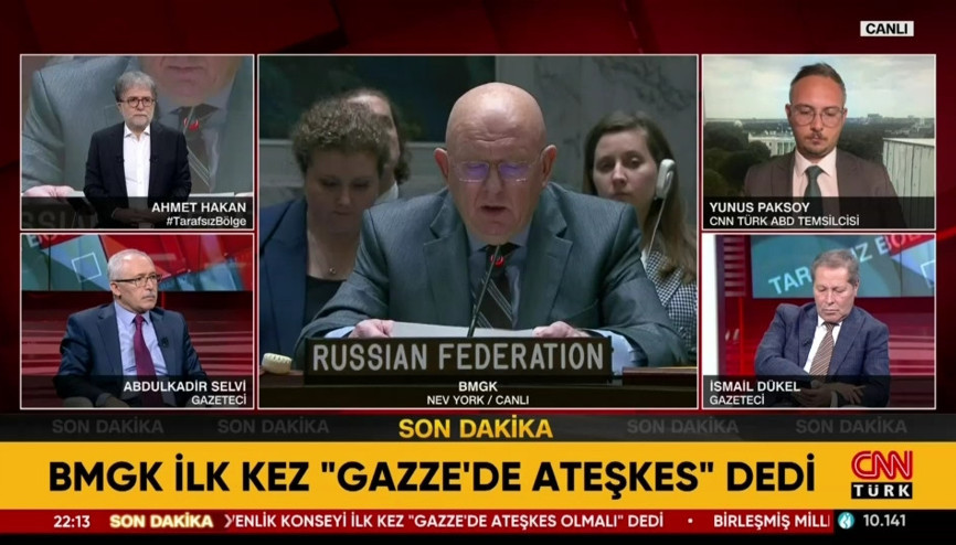 BMGK ilk kez Gazzede ateşkes dedi
