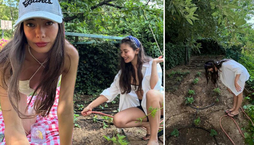 Lüks evinin bahçesini tarlaya dönüştürmüştü... Emeğinin karşılığını aldı