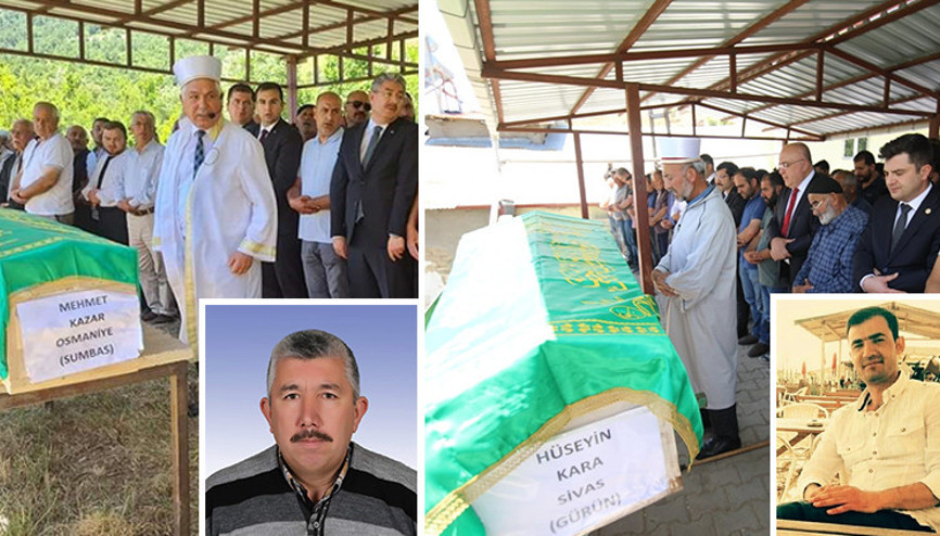 İliçteki heyelanda ölen işçilerden Mehmet Kazar ve Hüseyin Kara, son yolculuğuna uğurlandı