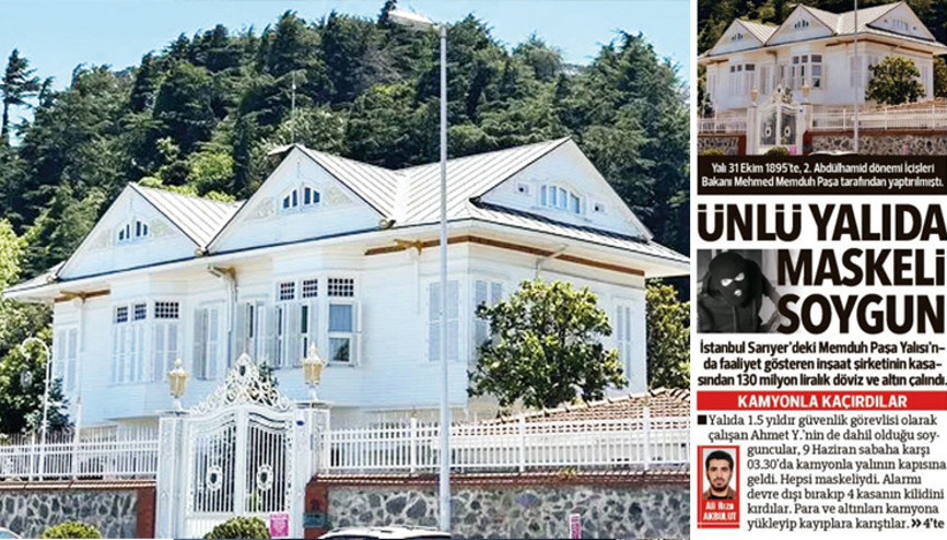 Yalıdan çalınan paranın  birazı bulundu