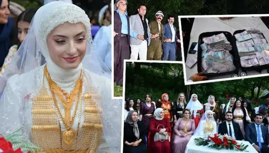 Şırnakta aşiret düğününde geline 2 kilo altın, damada 2,7 milyon lira Şırnakta aşiret düğününde geline 2 kilo altın, damada 2,7 milyon lira
