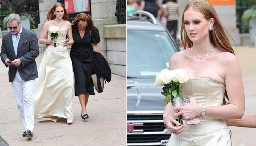 Sanki düğününe hazırladı... Güzeller güzeli kızını gelin gibi giydirdi Sanki düğününe hazırladı... Güzeller güzeli kızını gelin gibi giydirdi