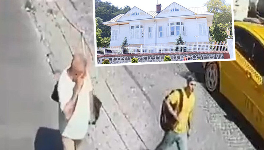 Memduh Paşa Yalısından çuval dolusu para çalan hırsızlar kamerada