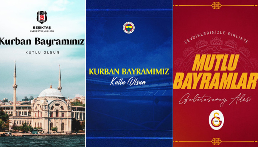 Spor camiasından Kurban Bayramı mesajları