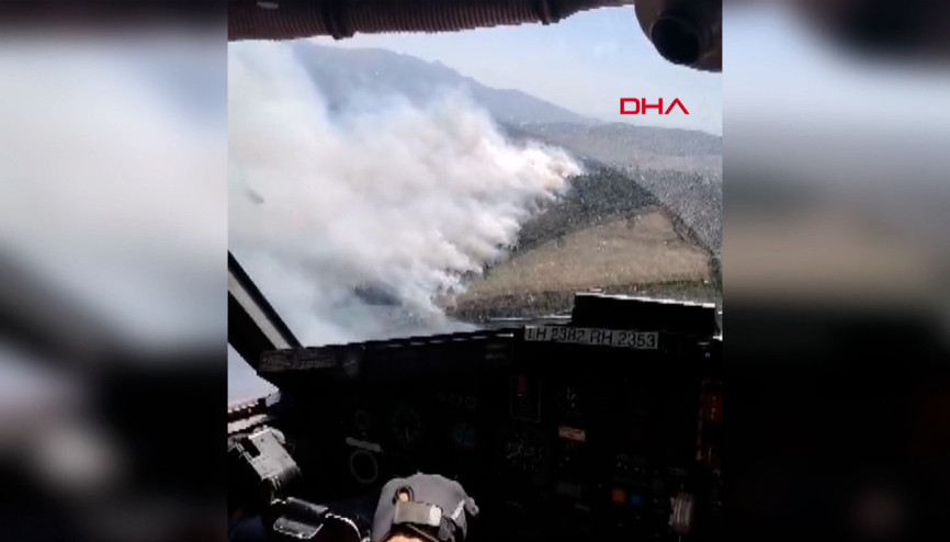 Manisada orman yangını