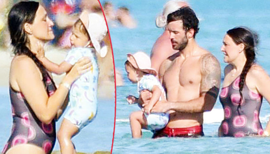 Barış Arduç ile Gupse Özay tatilde... Jan Asya’nın deniz keyfi