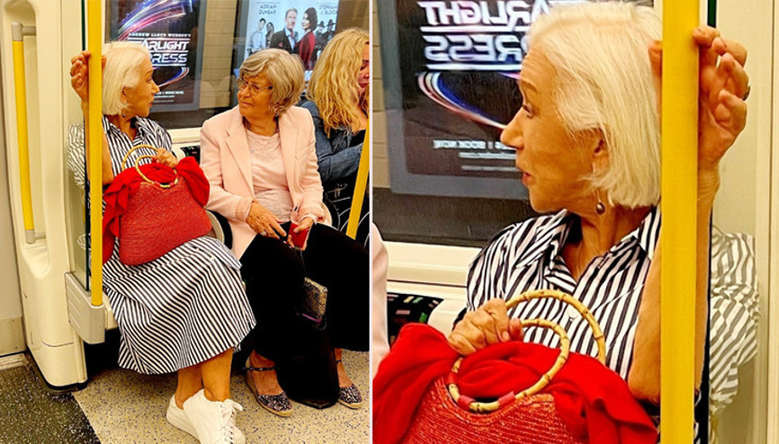 İki teyze sohbet ediyor dediler... Metroda ünlü varmış bilemediler