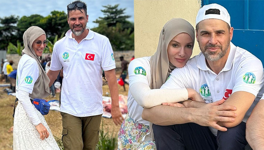 Sürpriz nikahla evlenmişlerdi... Gamze Özçelikten eşine romantik kutlama