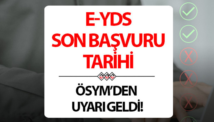 E-YDS başvuru ekranı 2024 || ÖSYM AİS son başvuru tarihi: Uyarı geldi E-YDS ne zaman, son başvuruları ne zaman E-YDS başvuru ekranı 2024 || ÖSYM AİS son başvuru tarihi: Uyarı geldi E-YDS ne zaman, son başvuruları ne zaman