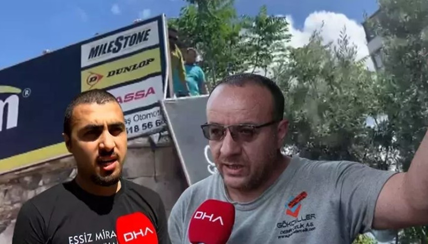 Eyüpsultan’da tarihi yapıdaki tepki çeken tabelalar kaldırıldı
