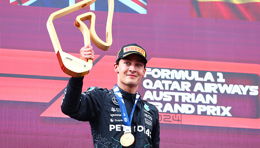 F 1 Avusturya GPde kazanan George Russell