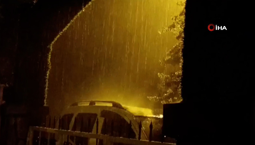 Kayseri’de dolu yağışı etkili oldu