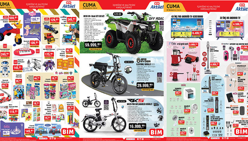RAFLARDA VE BİM ONLİNEDA BİM AKTÜEL 5 TEMMUZ 2024 KATALOĞU 🛒📌|| Bimde bu hafta gelecek ürünler neler BİM katalog bu hafta Off Road ATV, Elektrikli Bisiklet getiriyor