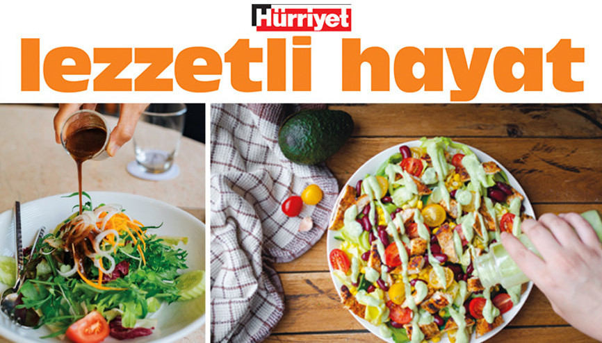 Bol bol yeşillik, çeşit çeşit sos Bol bol yeşillik, çeşit çeşit sos