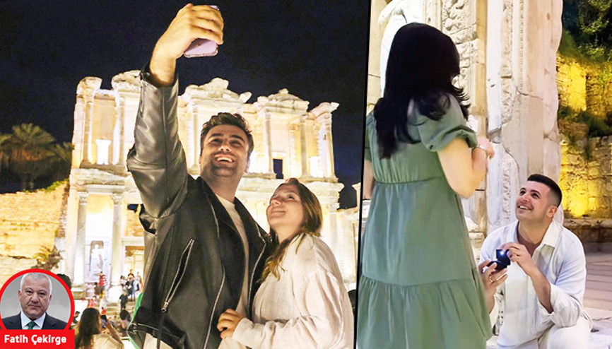 Müzeyi gençliğe sevdiren ekip... Efes’i o kadar güzel ışıklandırdılar ki gençler evlilik teklifini orada yapmaya başladı