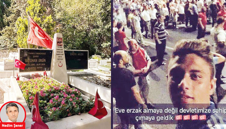 15 Temmuz şehidi Batuhan’dan bir Türk bayrağını esirgediler 15 Temmuz şehidi Batuhan’dan bir Türk bayrağını esirgediler