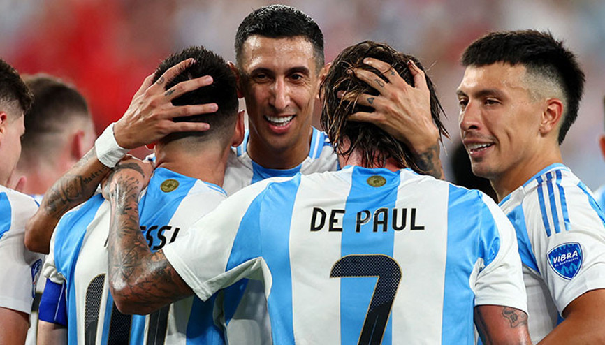 Copa Americada ilk finalist Arjantin oldu Lionel Messi...